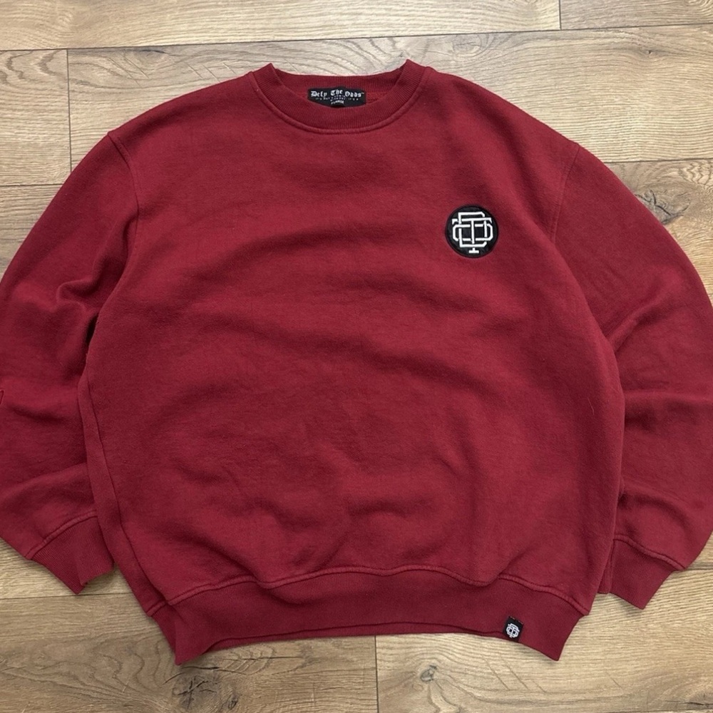 Deep Red Crewneck Sweater by